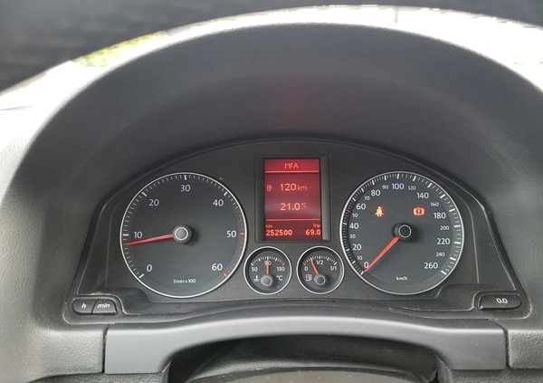 Volkswagen Golf Plus cena 21900 przebieg: 250000, rok produkcji 2008 z Płock małe 596